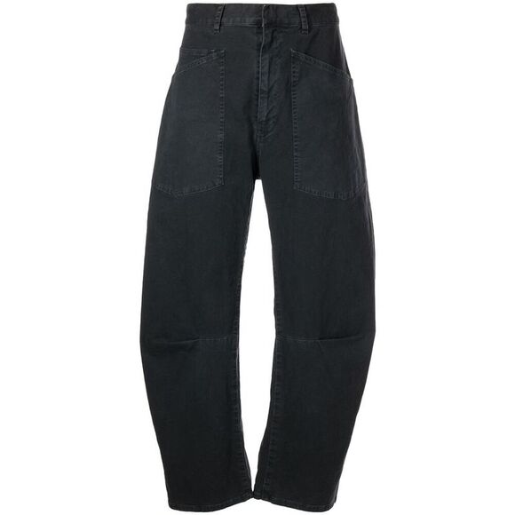 Nili Lotan Grey Denim - Straight-Leg Jeans Women